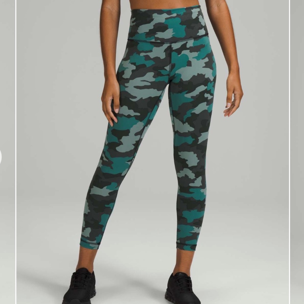 NWOT Lululemon Wunder Train High-Rise Tight 25" Heritage 365 Camo